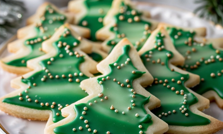 Christmas Tree Sugar Cookies Recipe