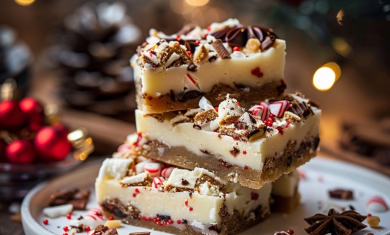 Christmas Sugar Cookie Bars for Holiday Parties