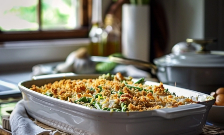 Cheesy Green Bean Casserole: A Creamy Homemade Classic