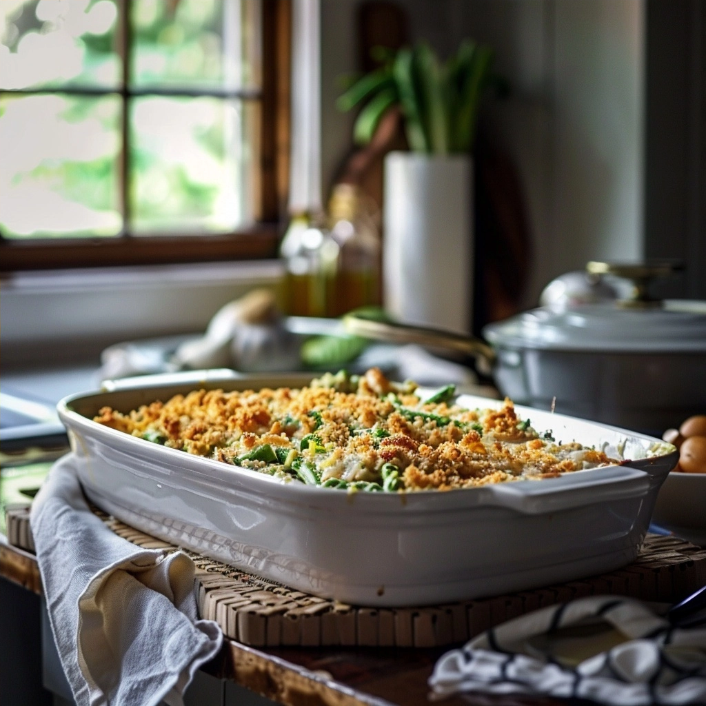 Cheesy Green Bean Casserole: A Creamy Homemade Classic
