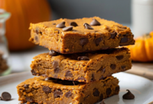 Pumpkin Chocolate Chip Cookie Bars