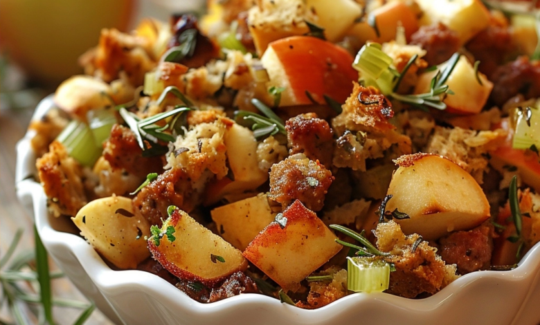 Apple and Sausage Thanksgiving Stuffing Recipe