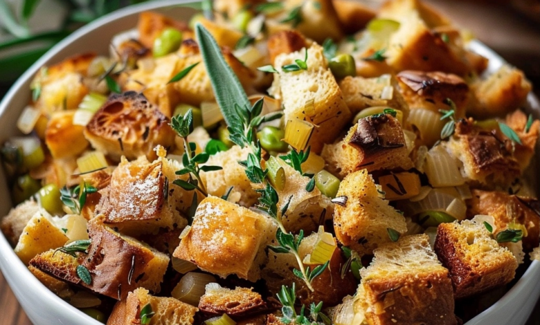 Homemade Stuffing with Sage and Thyme Recipe